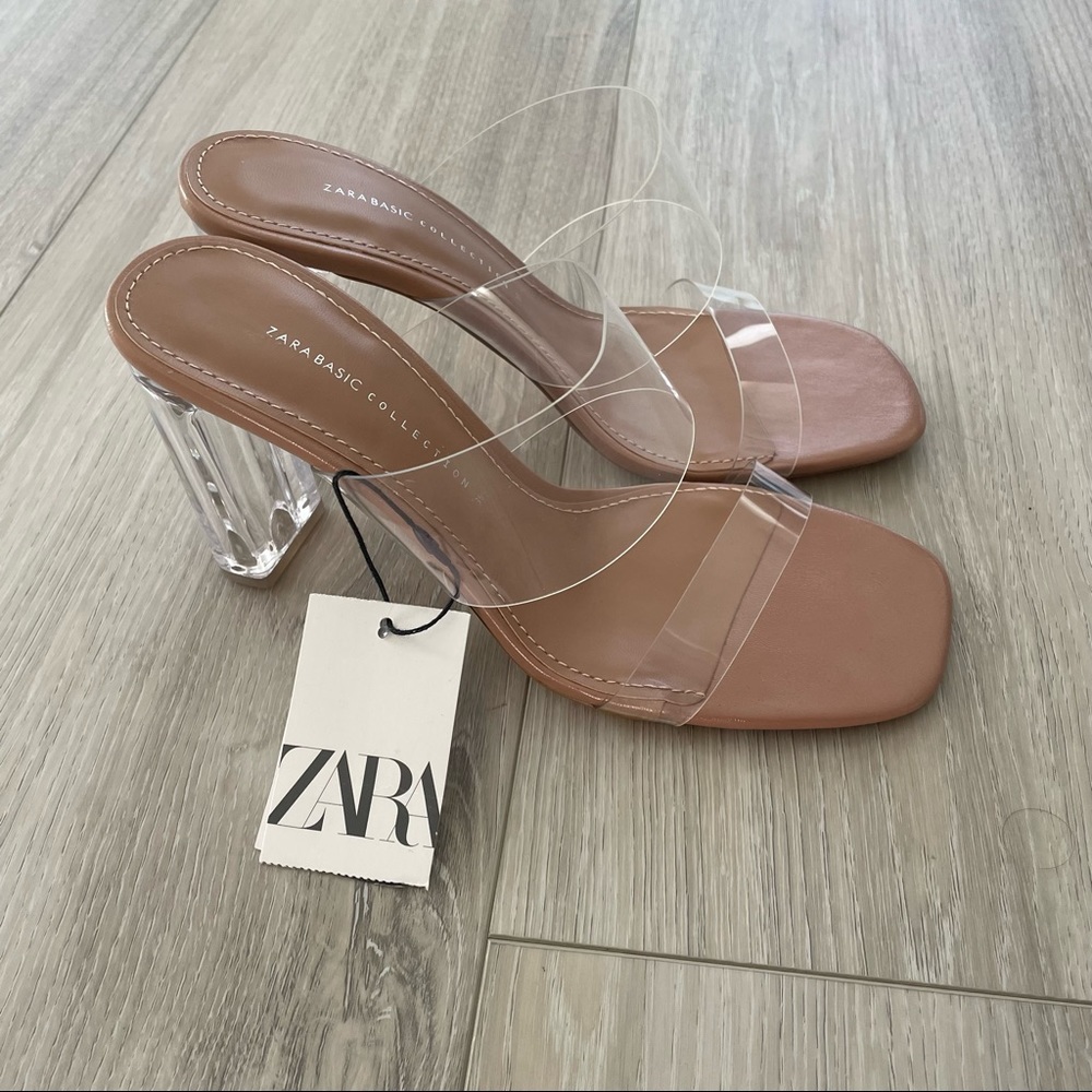 Zara Clear Heels *NEW w/ Tag*